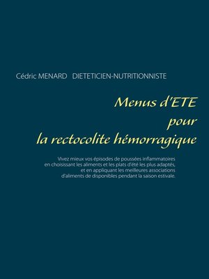 cover image of Menus d'été pour la rectocolite hémorragique